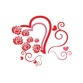 Beautiful heart artwork posters vector