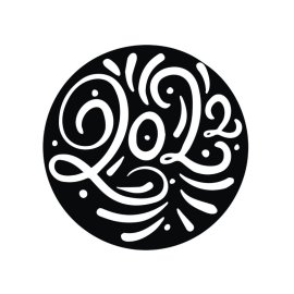 Black 2022 artwork sticker vector