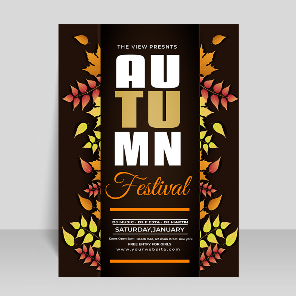 Free Vector Realistic Mid Autumn Poster Template - Freepng