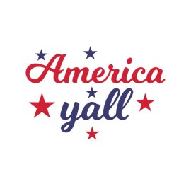 Free Png America y'all vector text 4th july independence day of America