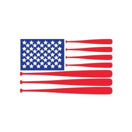 American flag abstract vector