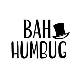 Bah humbug vector design