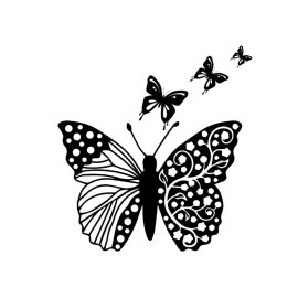 Butterfly png, Butterfly outline abstract png, Butterfly black silhouette,