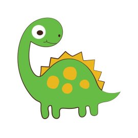 Dinosaur vector, Cartoon cute little dinosaur vector