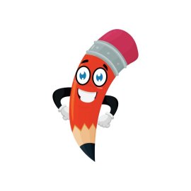 Pencil character, Pencil cartoon character, Cartoon pencil vector, Cartoon pencil png