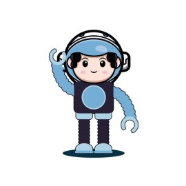 Cartoon robot png, Cartoon robot boy vector illustration