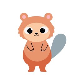 Cartoon Bear png, Cartoon style cute bear vector