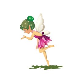 Cartoon style fairy vector illustration