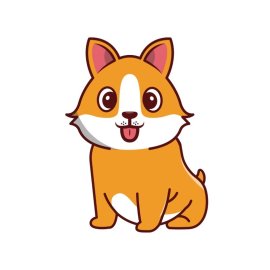 little dog png, Cartoon style little dog illustration, Cartoon style little dog vector