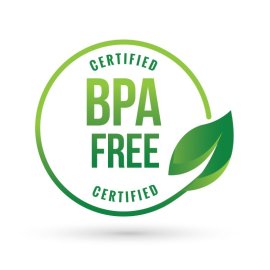 Certified bpa free badge free vector