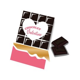 Chocolate valentine chocolate day gifts vector