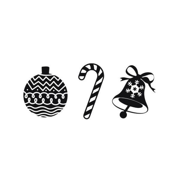 Christmas beautiful black ornaments for decoration vector Free Png Images