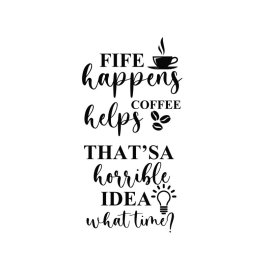 coffee quotes lettering design artwork vector