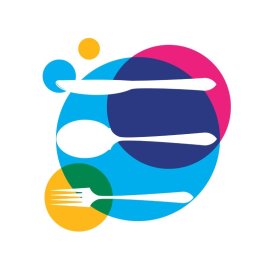 restaurant logo vector, Colorful catering restaurant logo icon png