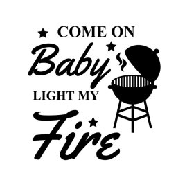 Come on baby light my fire quote vector