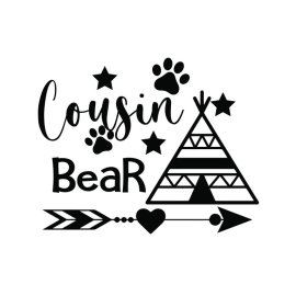 Cousin bear t-shirt design family siblings