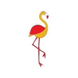 Crane png, Crane vector cartoon style