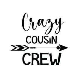 Crazy cousin crew vector family t-shirt design