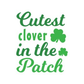 Cutest clover in the patch vector