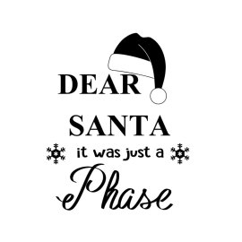 Dear Santa it was totally worth it Christmas poster t-shirt design