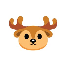 Deer png, Deer vector animal cartoon style