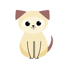 Dog vector cartoon comic animal