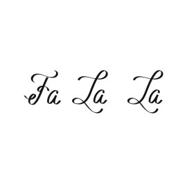 fa la la typography Christmas vector