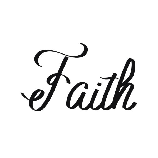 Faith typography vector lettering - Free Png Images