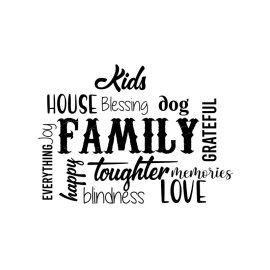 Family relationship text for t-shirt