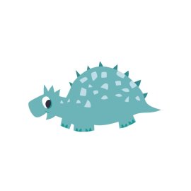 Dinosaur png, Stegosaurus png, stegosaurus vector, Flat stegosaurus design