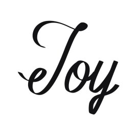 Free vector joy lettering png