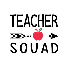 Free vector Techer squad poster design png