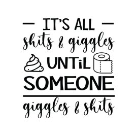 Funny free vector toilet phrase lettering png