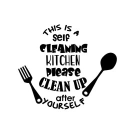 Funny kitchen phrases vector png