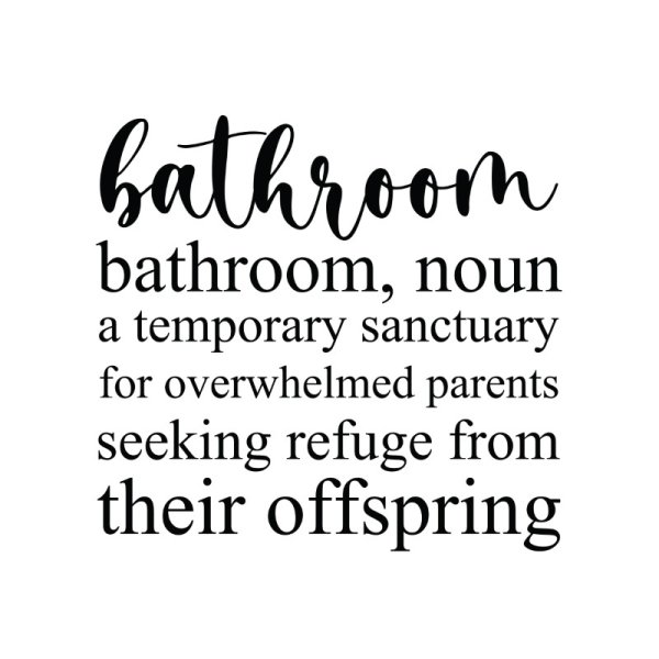 Funny bathroom meaning vector poster Free Png Images