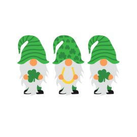 Green patrick day gnmoes vector illustration