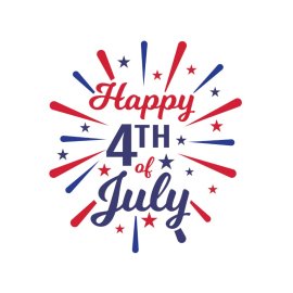 Happy 4th of july vector independence day