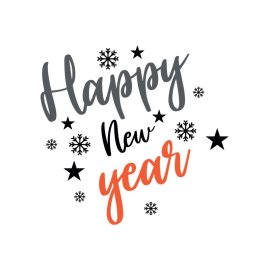 Happy new year artwork for greeting cards