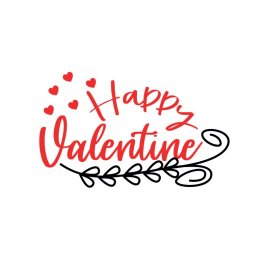 Happy valentine text artwork