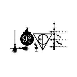 Harry potter essential items vector