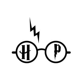Harry potter glasses vector