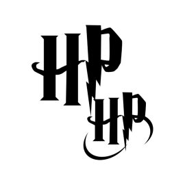 Harry potter initials vector