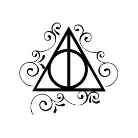 Harry potter wall clock frame vector