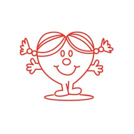 Heart with ponytails vector