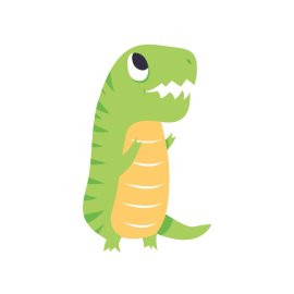 Dinosaur png, Fat cute green dinosaur vector mascot design, green dinosaurclipart