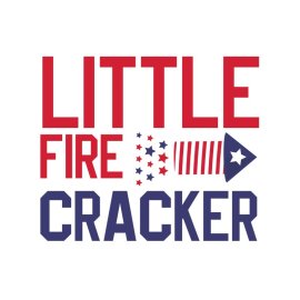 Free vector little fire cracker 4th July independence day png