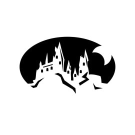 Hogwarts silhouette vector harry potter png