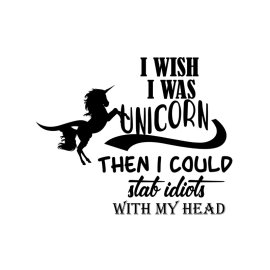I wish I was unicorn t-shirt design png