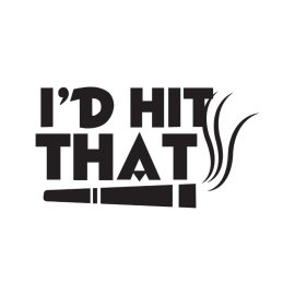 Id hit that weed cigar abstract vector t-shirt design png
