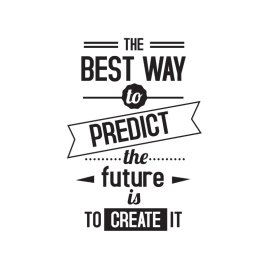 Inspirational quote positive lettering vector png